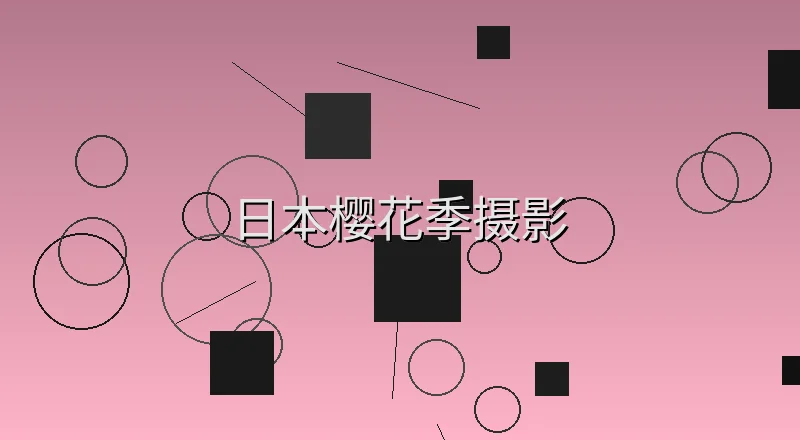 日本樱花季摄影风景